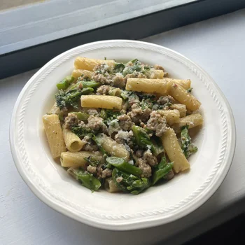 Fennel sausage and broccoli pasta